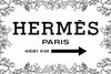 Custom Order - Black Directions To Hermes - 32 x 48 inches - Black Frame